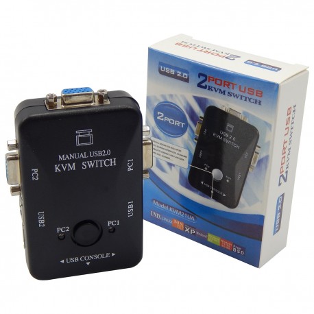 KVM MANUAL 2 PORTAS USB 