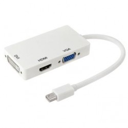 ADAPTADOR MINI DISPLAYPORT DVI / HDMI / VGA