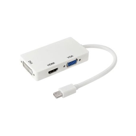 ADAPTADOR MINI DISPLAYPORT DVI / HDMI / VGA