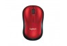 MOUSE ÓPTICO S/ FIO LOGITECH MOD M185 VERMELHO