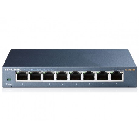 HUB SWITCH 8 PORTAS 10/100/1000 TP-LINK GIGABIT TL-SG108