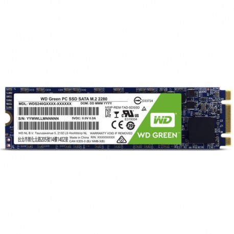 HD SSD 480GB M.2 WESTERN GREEN SOLID ( 3 meses garantia )
