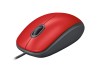 MOUSE ÓPTICO USB LOGITECH SILENT MOD M110 VERMELHO
