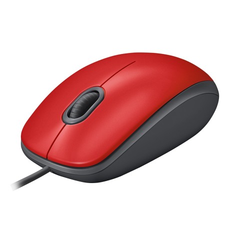 MOUSE ÓPTICO USB LOGITECH SILENT MOD M110 VERMELHO