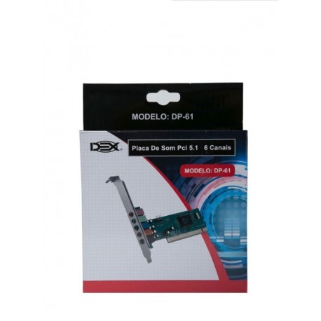 PLACA SOM 5.1 PCI EXPRESS DEX MOD DP-61