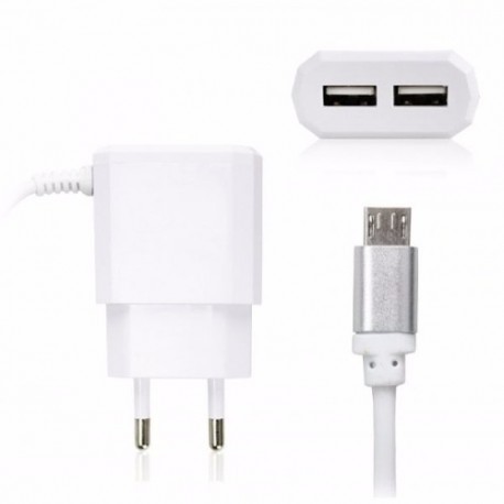 CARREGADOR MICRO 2 USB 2.1A DEX