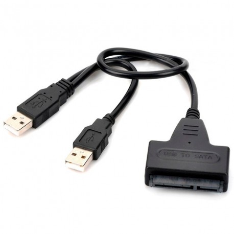 CONVERSOR DUAL USB 2.0 P/ SATA 