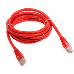 CABO REDE C/ CONECTOR RJ45 5M CAT5 PLUS CABLE MOD PC-ETHU50RD