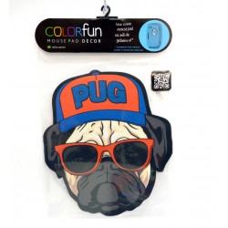 PAD MOUSE DECOR COLORFUN PUG RELIZA