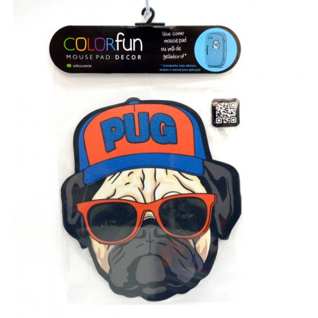 PAD MOUSE DECOR COLORFUN PUG RELIZA