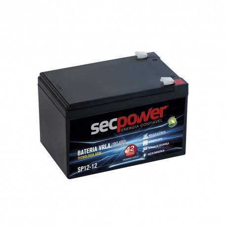 BATERIA P/ NOBREAK SECPOWER 12V 12AH MOD SP12-12