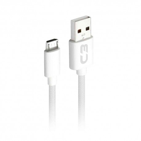 CABO USB 2.0 AM X MICRO USB 2M C3PLUS CB-M21WHX