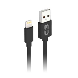 CABO USB 2.0 LIGHTNING 2M C3PLUS CB-L20BKX