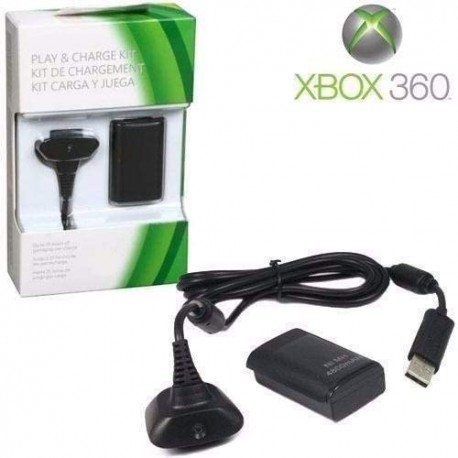 KIT BATERIA 4800MAH + CARREGADOR XBOX 360 MOD EN-007