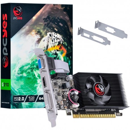 PLACA VÍDEO 1GB PCI EXPRESS PCYES GEFORCE G210 DDR3