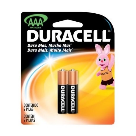 PACK C/ 2 PILHAS AAA ALCALINA 74446 MN2400 DURACELL