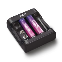 CARREGADOR PILHAS / BATERIAS USB ELGIN MOD 46RSCUSB0000