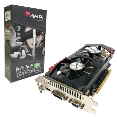 PLACA VÍDEO 2GB PCI EXPRESS AFOX GTX 750TI GDDR5 GEFORCE 