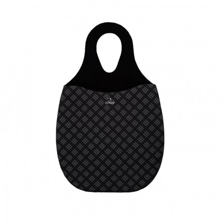 LIXEIRA PARA CARRO NEOPRENE DIAMANTE PRETO RELIZA