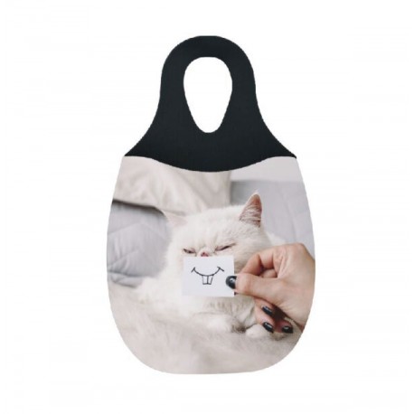 LIXEIRA PARA CARRO NEOPRENE CATS SMILE RELIZA