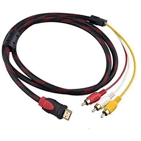 CONVERSOR HDMI X 3RCA 1,8 METROS PLUS DATA